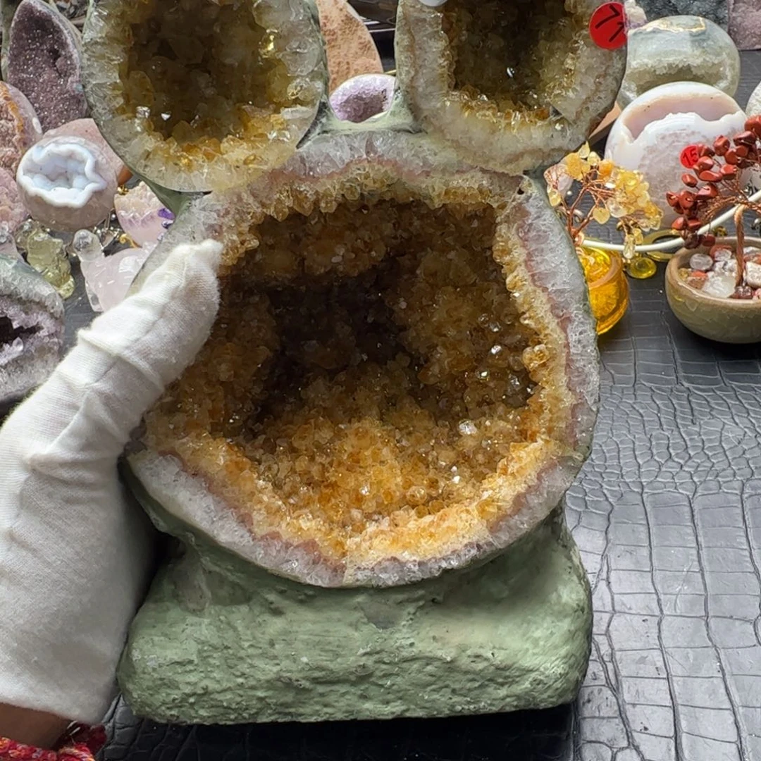 未镶嵌水晶珠宝半成品黄水米奇71