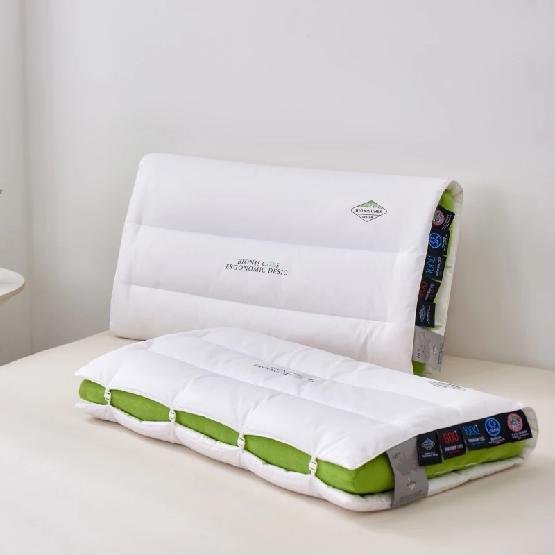 冰岛鹅绒丝多维立体护颈羽绒枕