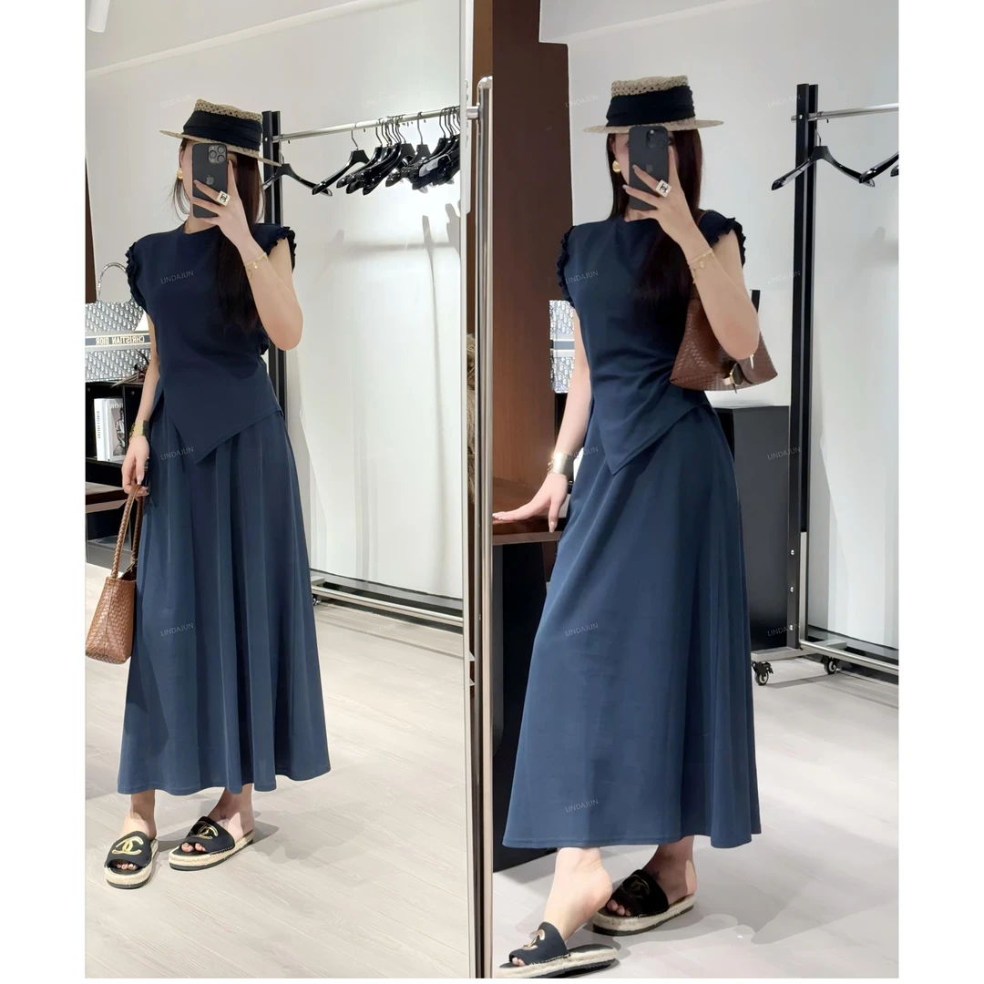 大君君 新款夏季时尚气质休闲套装（上衣+长裙）T019