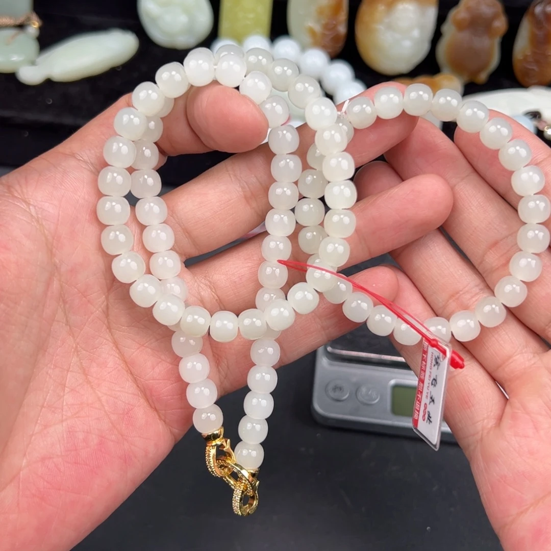 和田玉未镶嵌手链