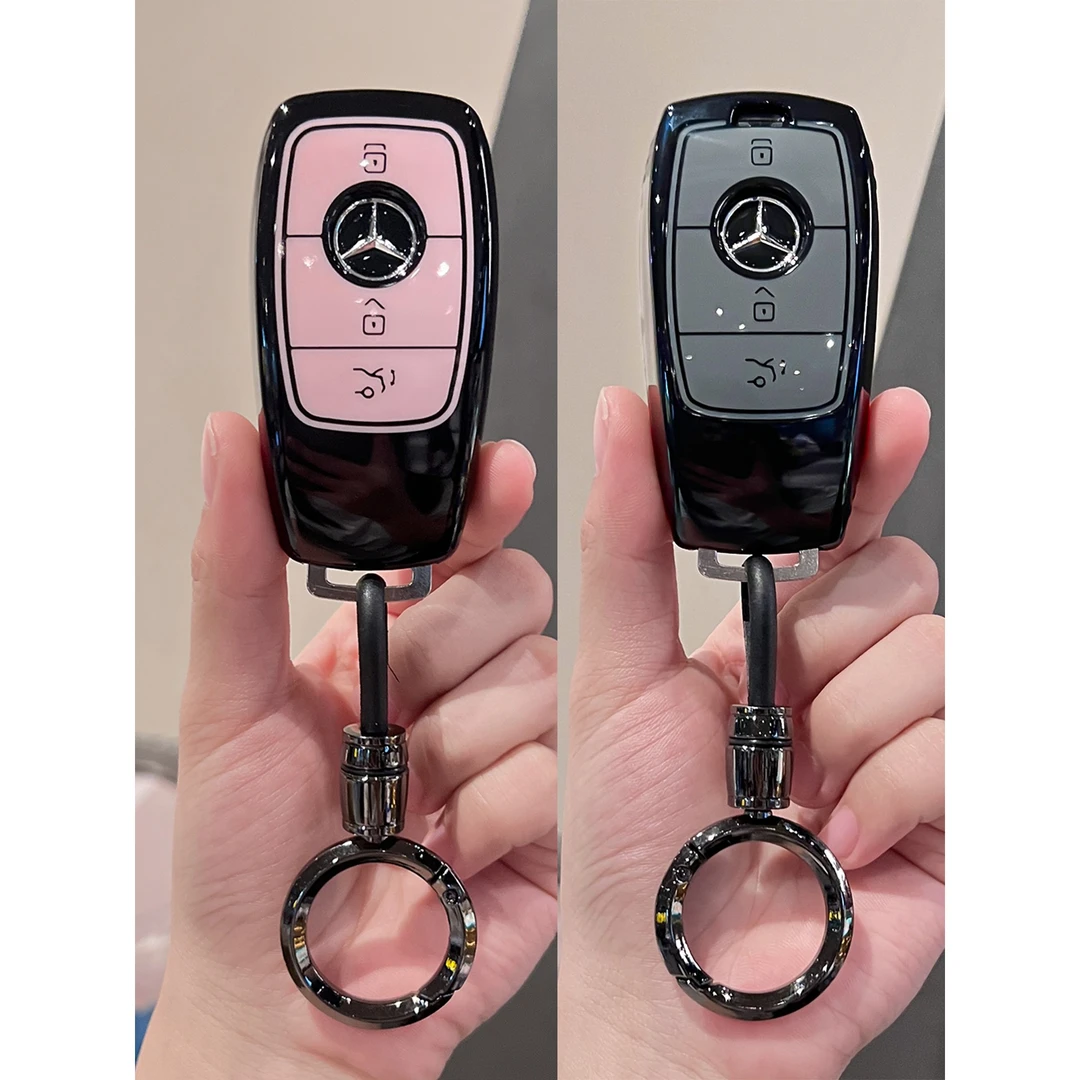 奔驰c260l钥匙套e300l汽车glc300l/260壳c/a200l包gle350女glb220