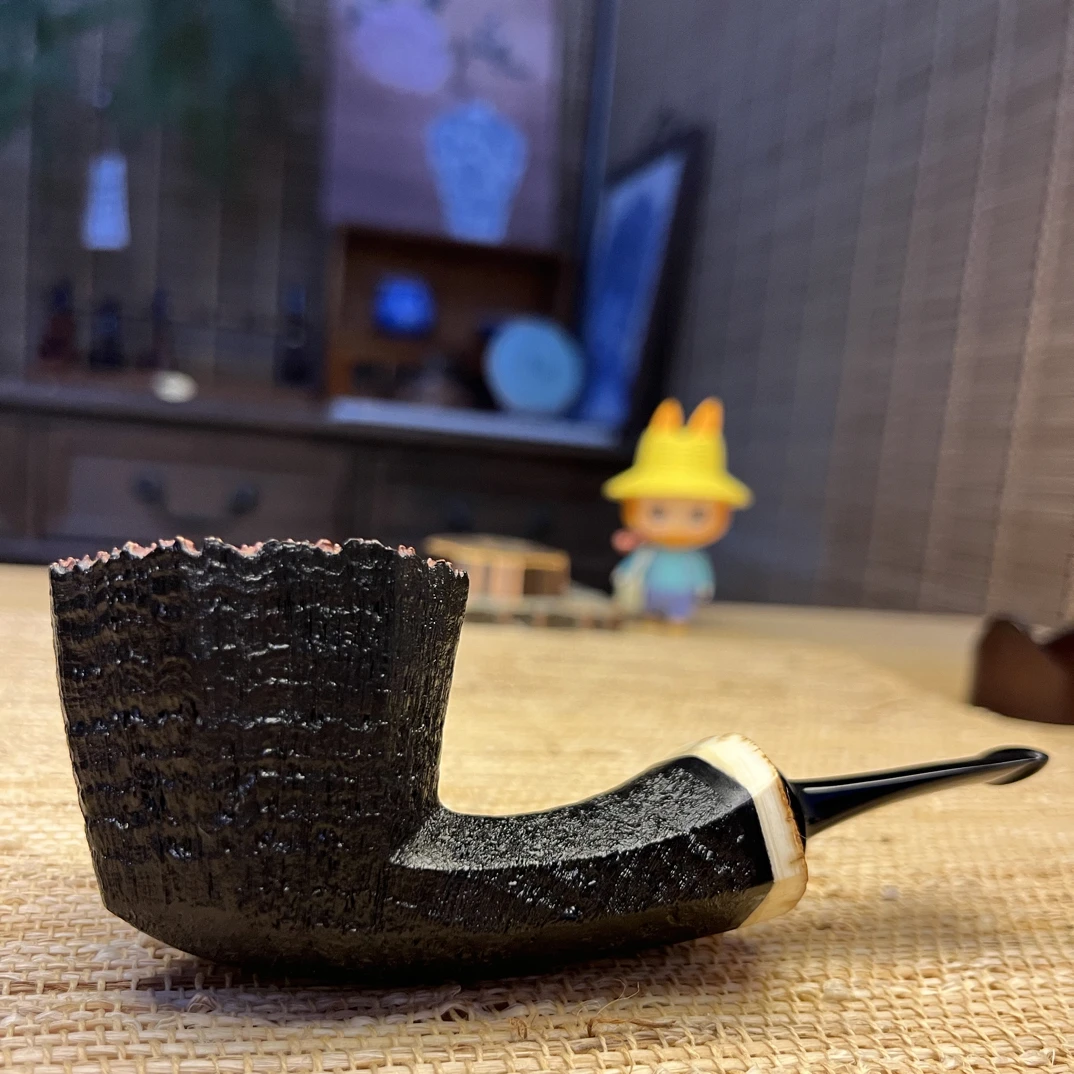瘤皮牙牙饰圈】国师海滨亲工石楠木手工烟斗
