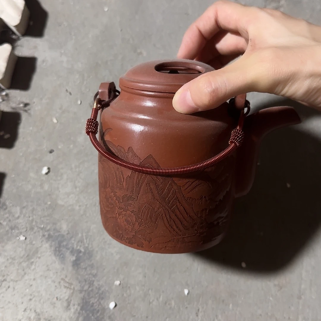 茶壶底槽青民间手艺人全手工制作