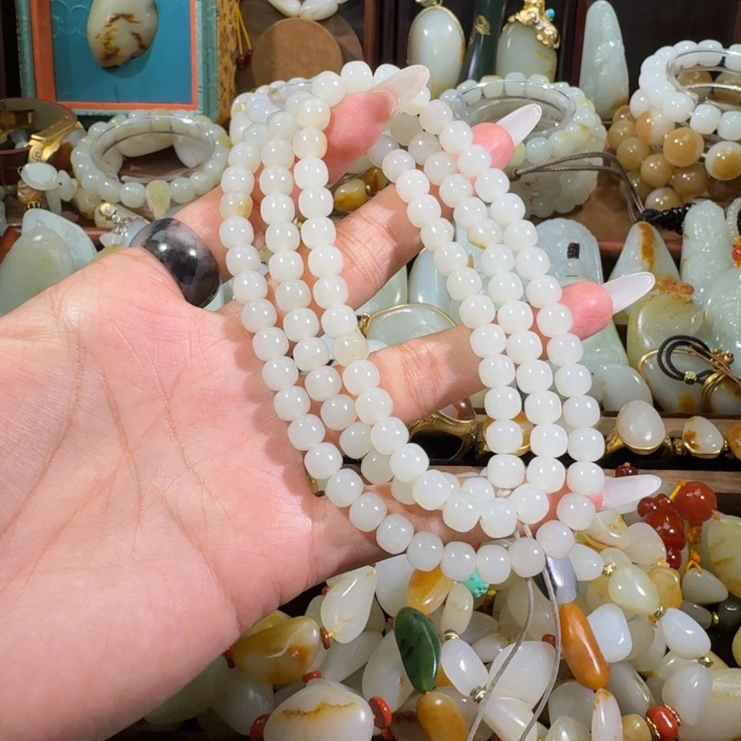 和田玉未镶嵌手链