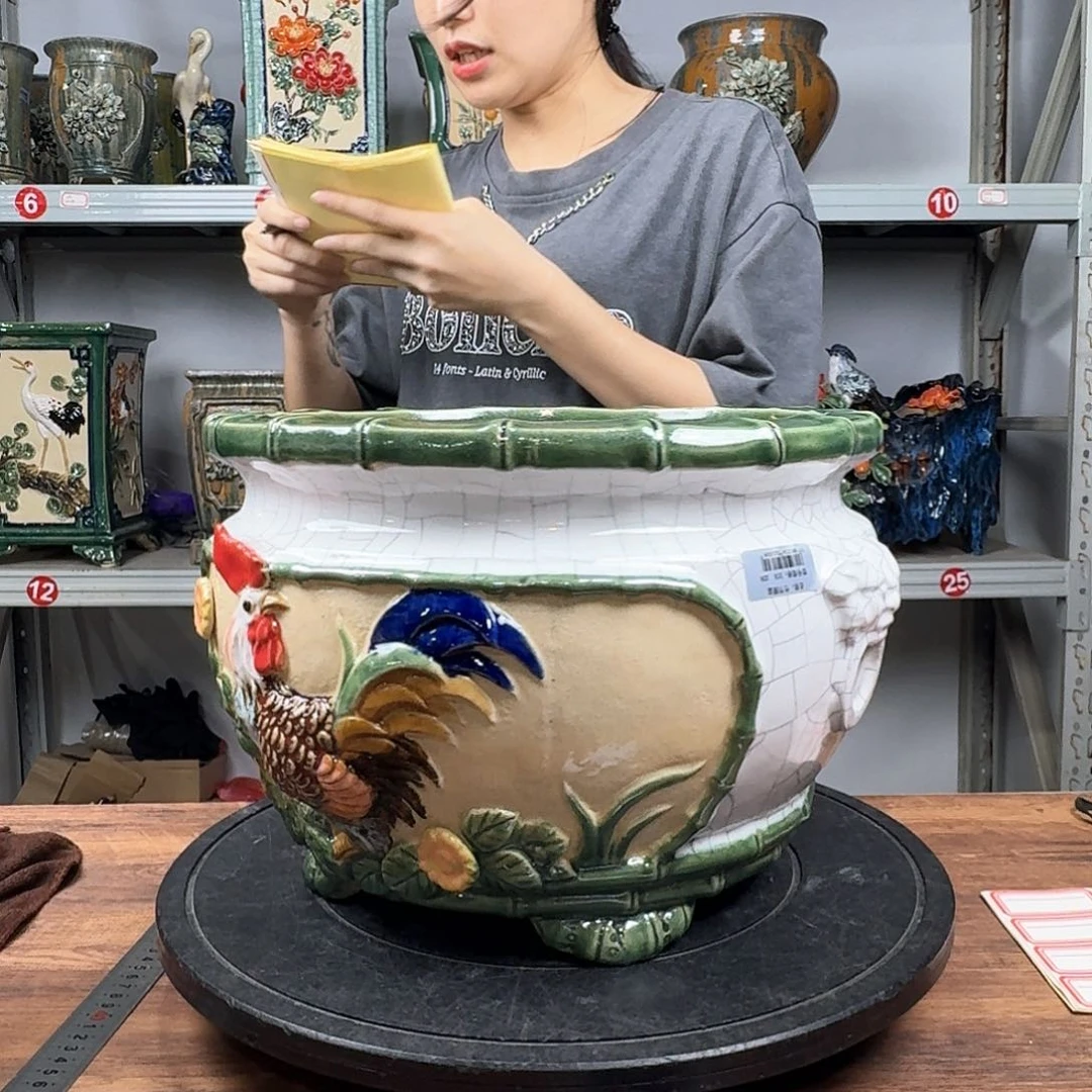 棋***棋无花朵石湾盆300花盆