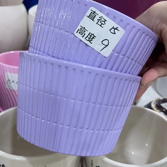 多肉绿植陶瓷花盆9.9包邮，有孔