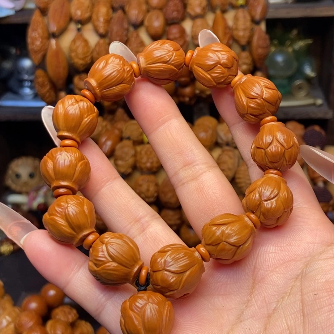 橄榄核手串/手链铁核小莲花