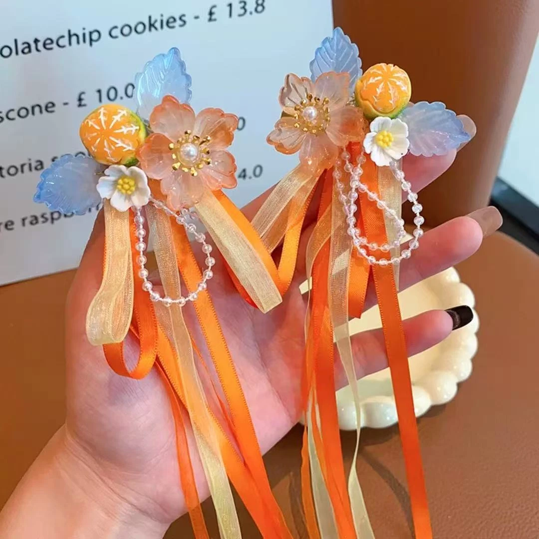 儿童头饰古风发夹流苏飘带汉服头饰公主发饰可爱配饰2427