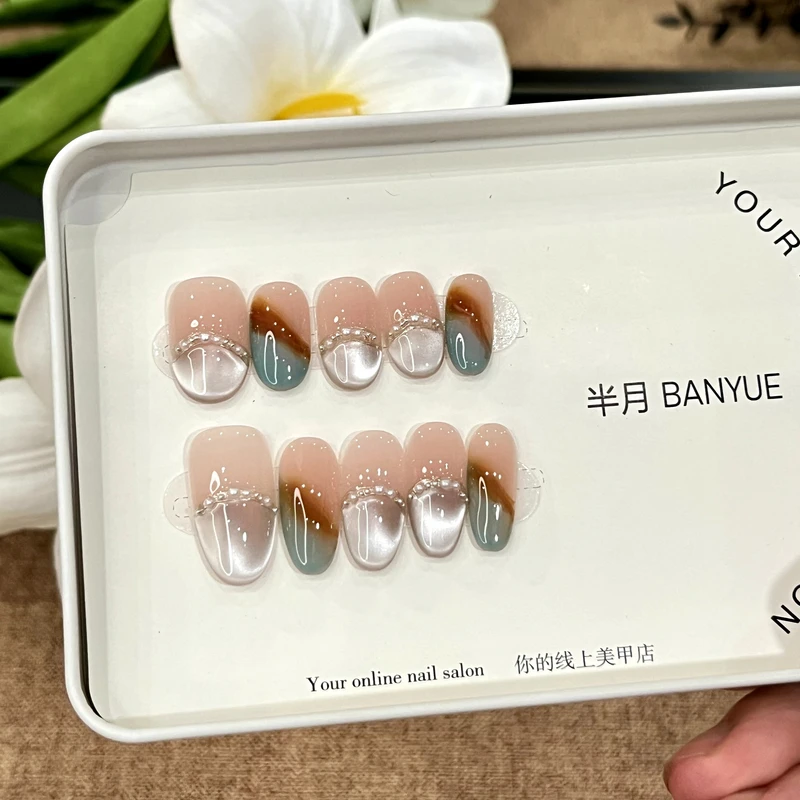 【焦糖琥珀】LeGe Nail 精选爆火纯手工显白气质穿戴美甲119