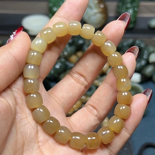 和田玉手串未镶嵌