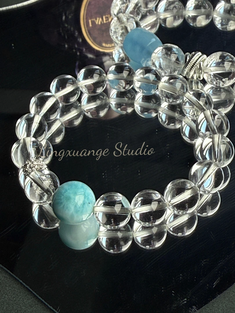 手链 灵煊阁手串｜海｜纹 ｜石｜白水｜轻奢小众高级感|生日礼物|气质