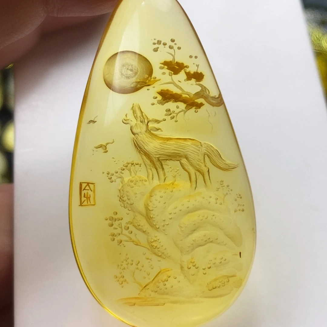 金珀未镶嵌吊坠(不含链)