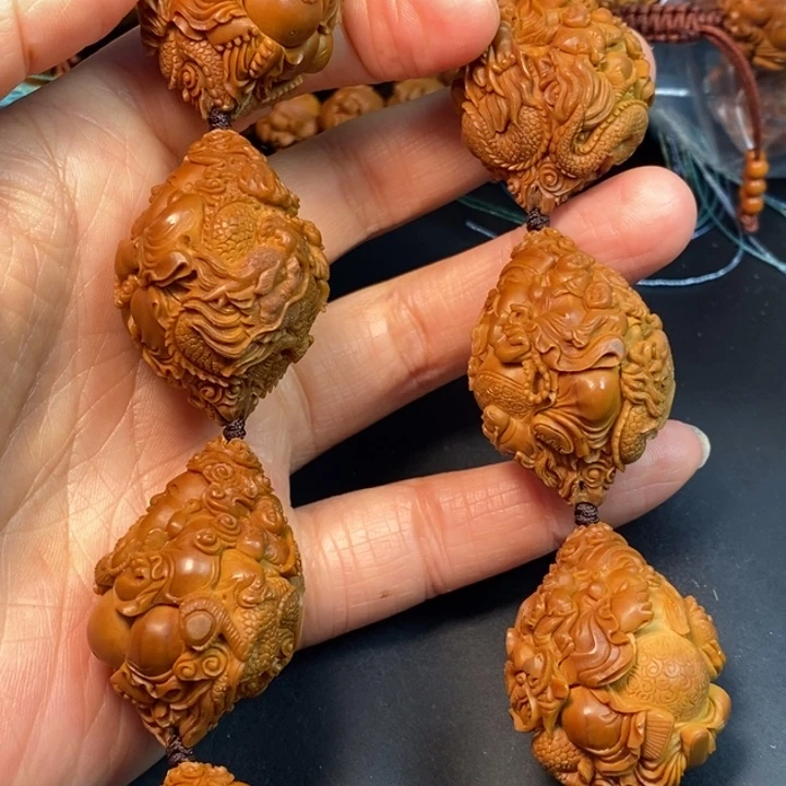 辰***橄榄核手串/手链弥勒财神