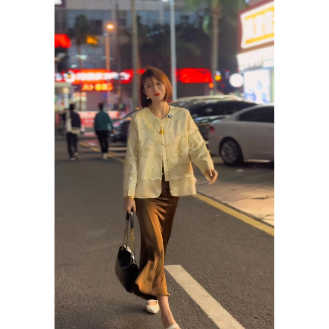 珍珍新品百搭显瘦半身裙5502