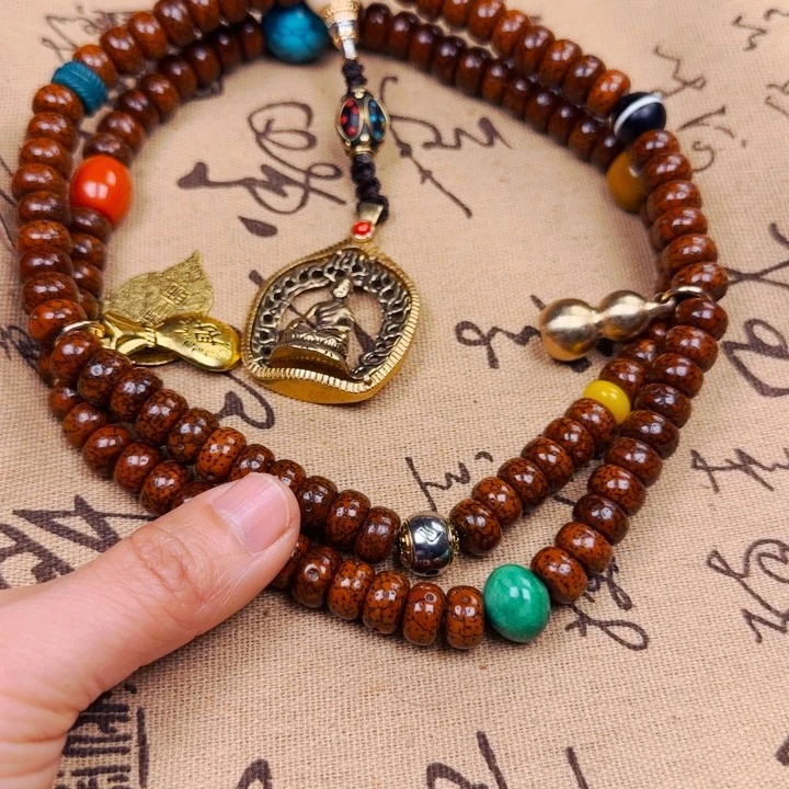 星月菩提吊坠浩*脖挂