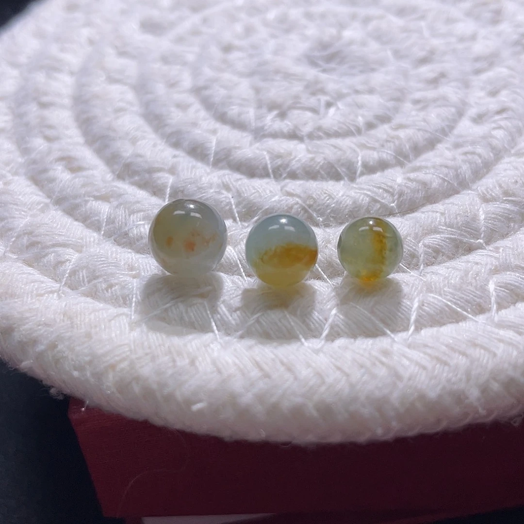 翡翠散珠缅甸翡翠a货卡6-8一个