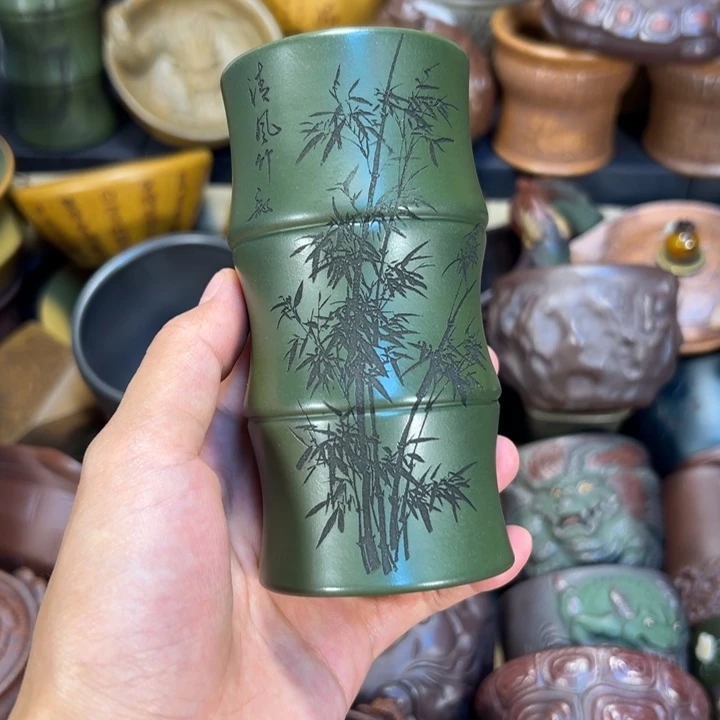 茶杯紫砂宜兴紫砂杯子