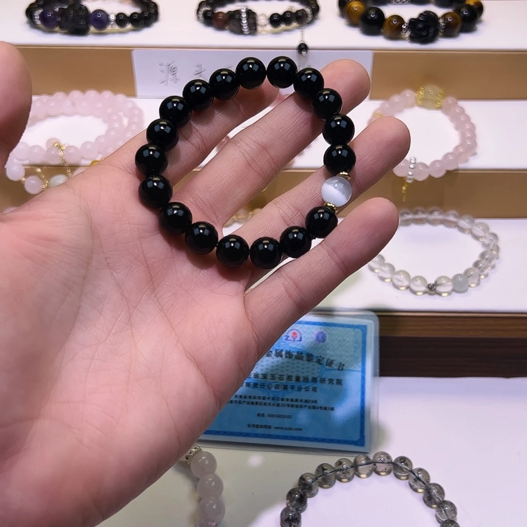 黑曜岩手链未镶嵌