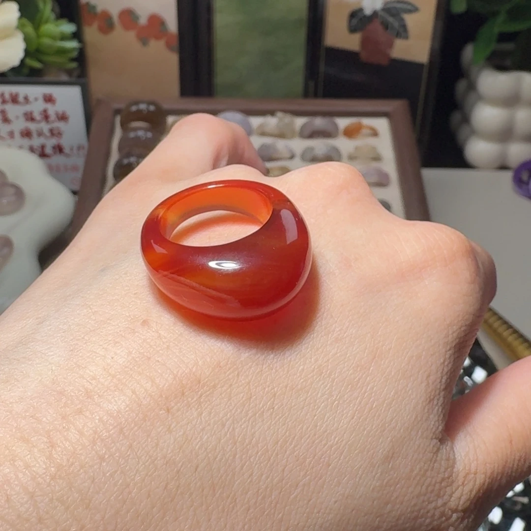 玛瑙/玉髓未镶嵌戒指