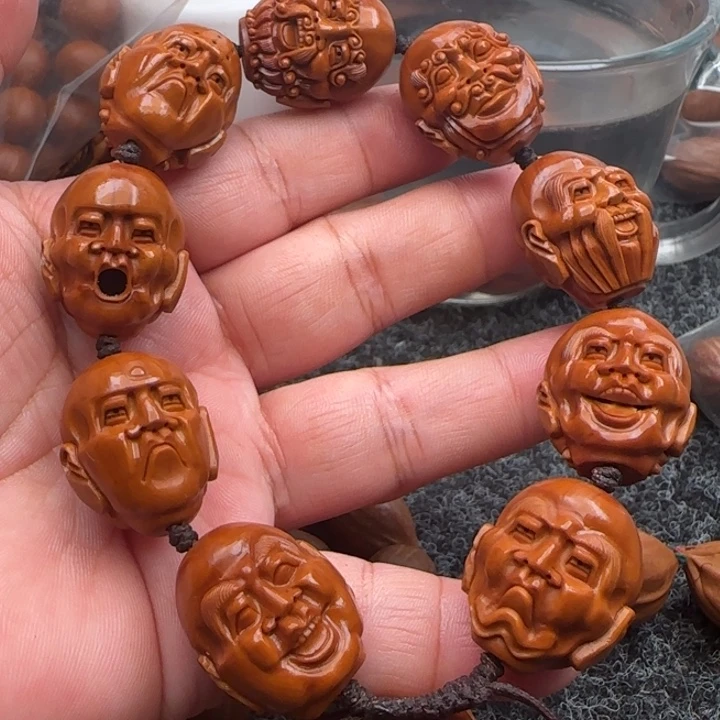 坚***仔橄榄核手串橄榄核雕工艺手串