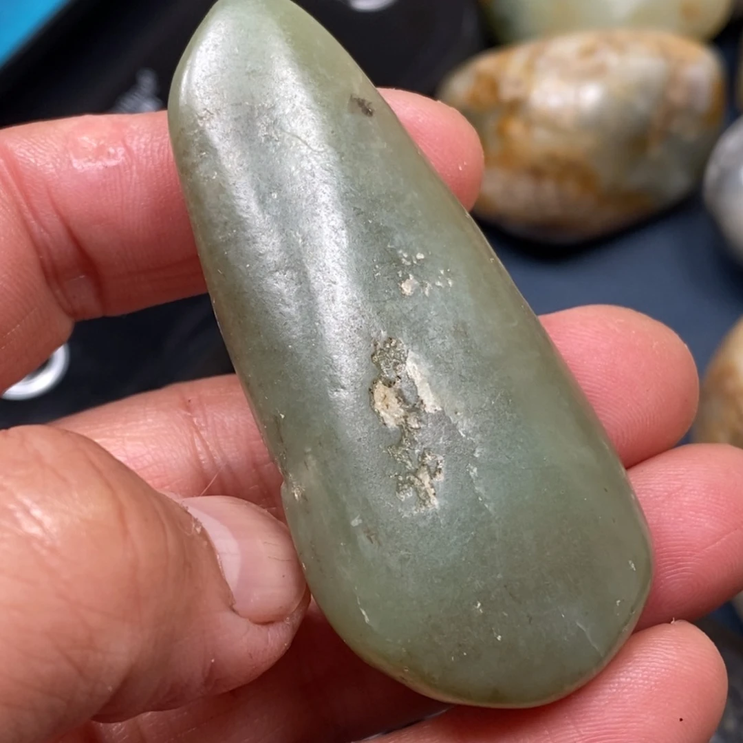 和田玉挂件银S925镀金镶嵌