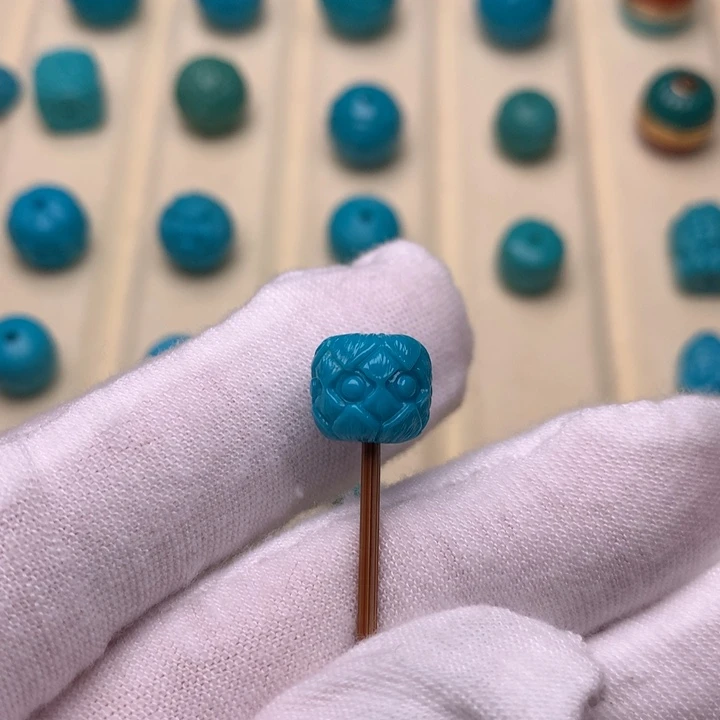 绿松石未镶嵌绿松石莲花10