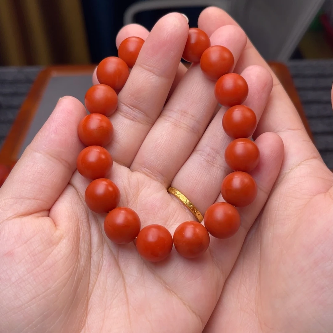 未镶嵌保山卡13毫米南红玛瑙