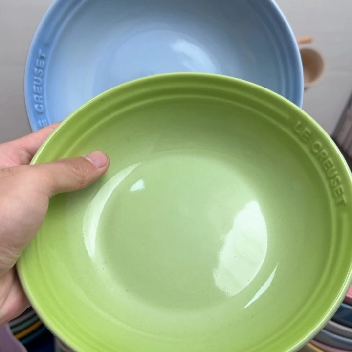 瓷片微瑕2个7英寸燕麦盘