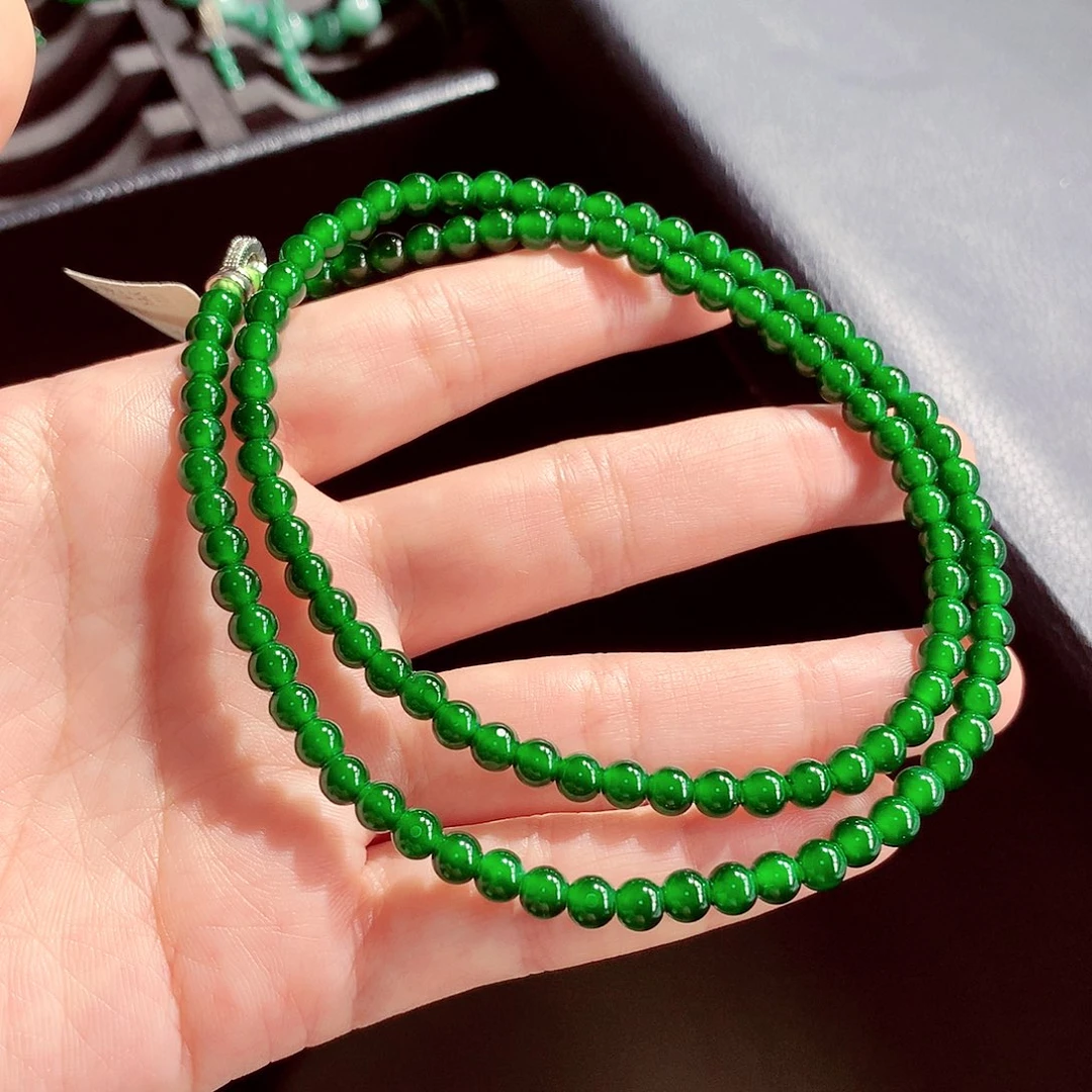 翡翠未镶嵌毛衣链