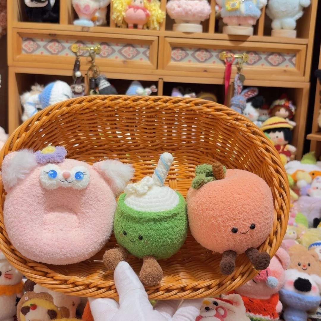 针织品猫咪扣挂件