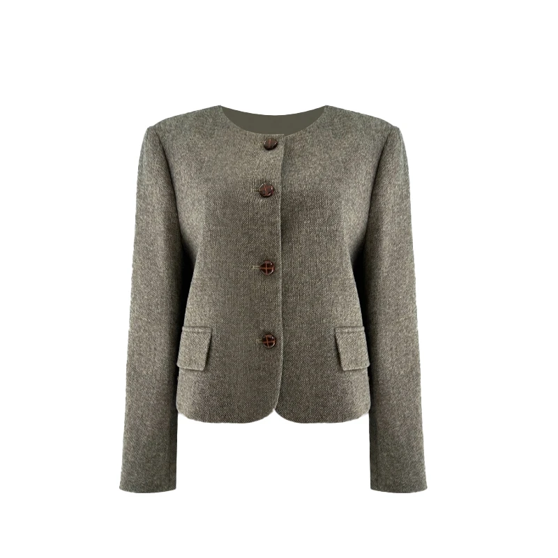 精致优雅质感羊毛舒适挺括简约大方2L372Q5102-2L372W5101