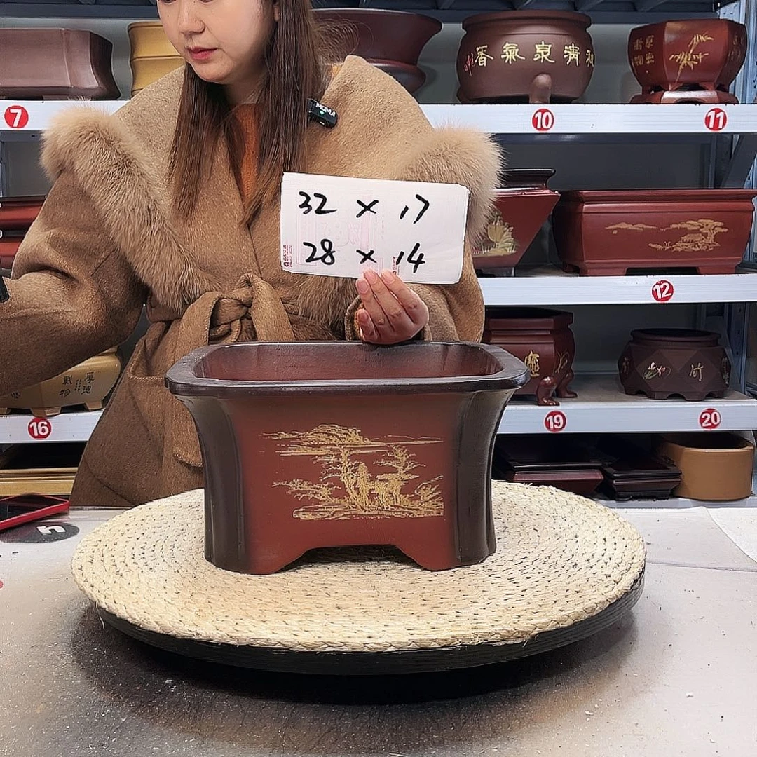 紫砂花盆紫砂花盆