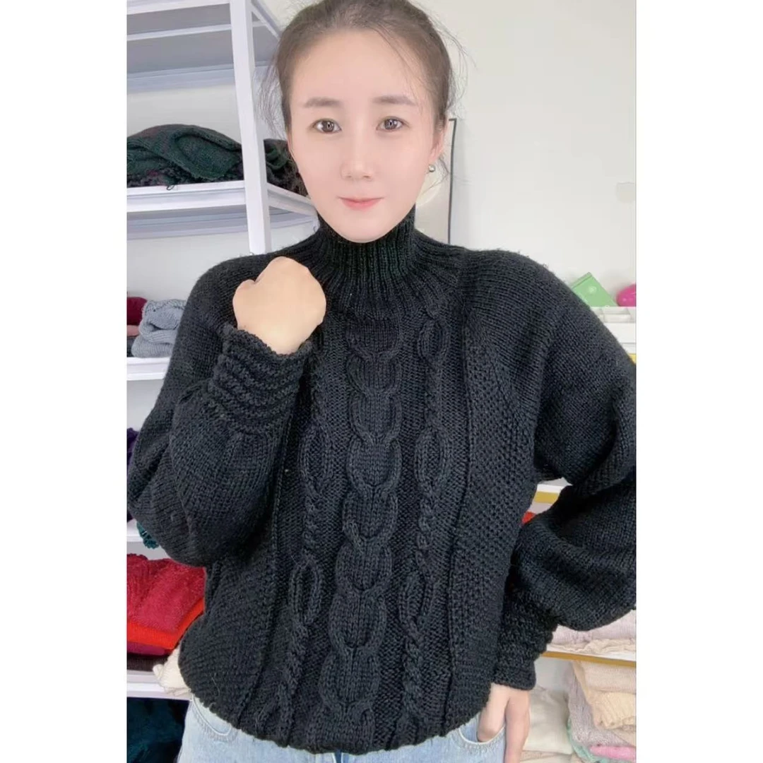 彩貂绒线 织「好运连连款上衣」手工diy 非成品 拍2送工具+教程