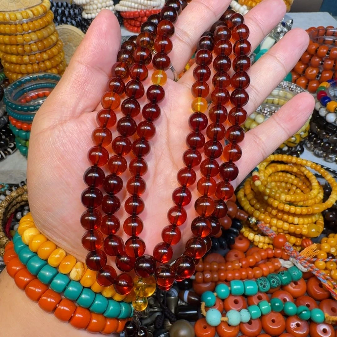 血珀未镶嵌颈饰0.9