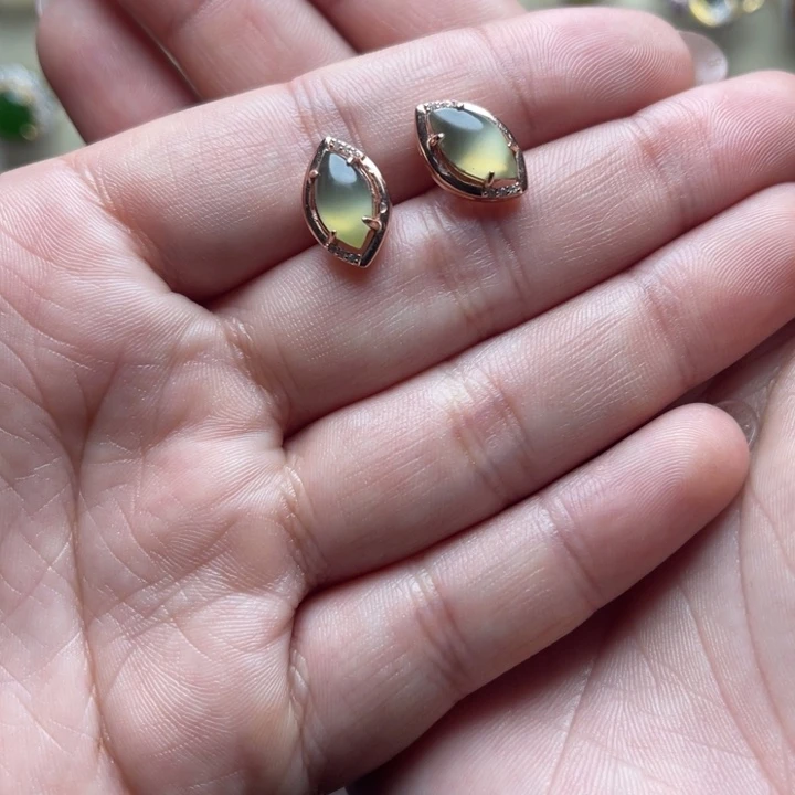 和田玉（碧玉）银S925镶嵌戒指