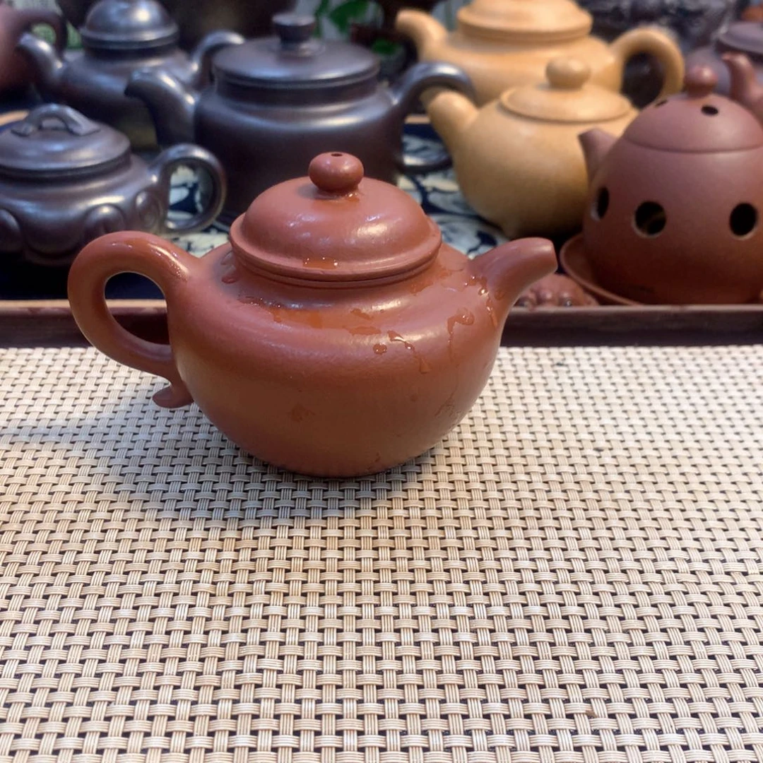 紫砂茶壶宜兴原矿全手朱泥200cc