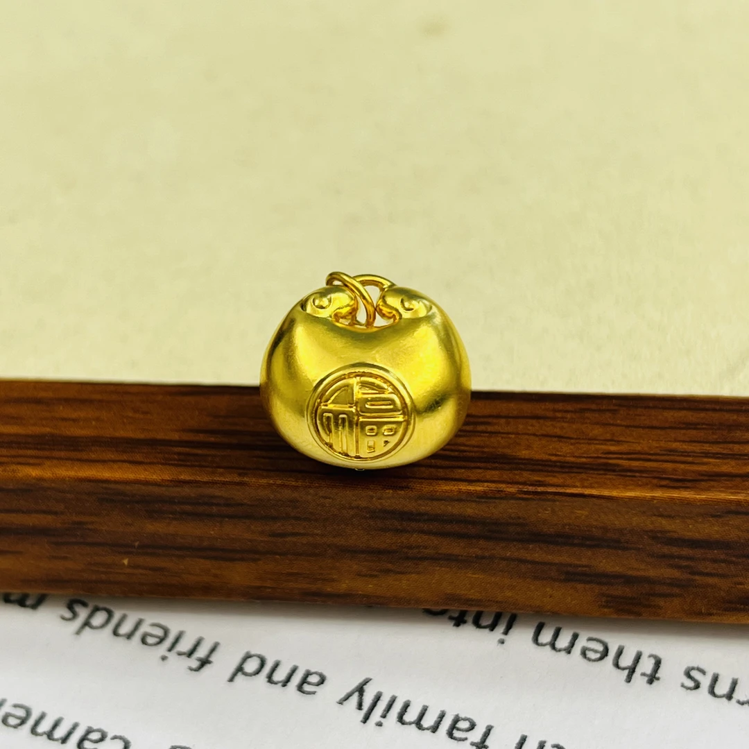 足金999小胖福元宝黄金首饰配件DP2812-0890