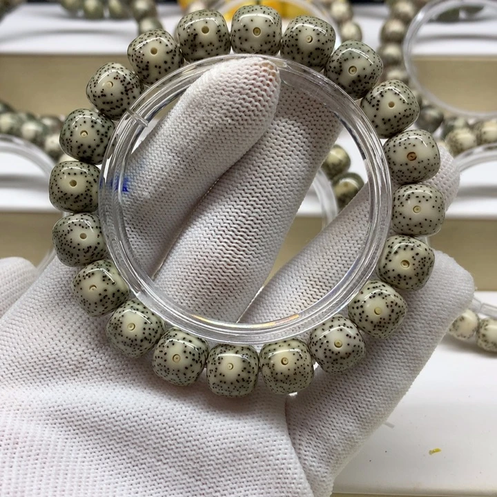 星月菩提手串31号 青花瓷月留白小细星12/11