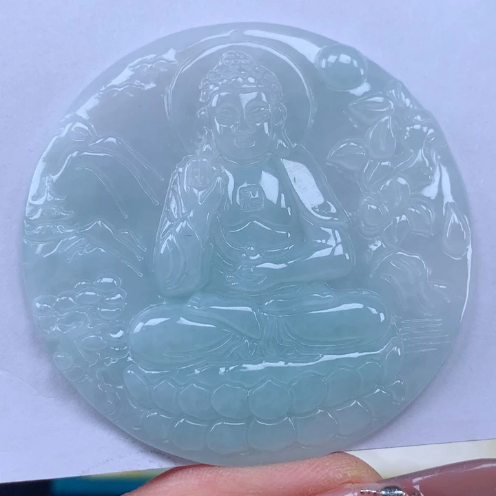 颈饰未镶嵌翡翠阿弥陀佛吊坠