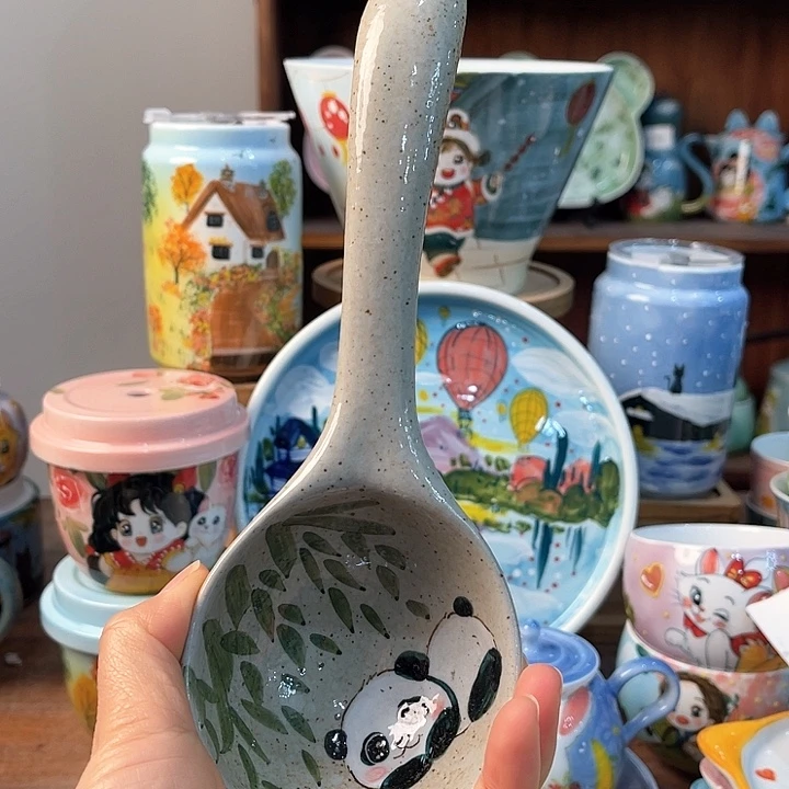 陶景德镇釉下手绘陶瓷