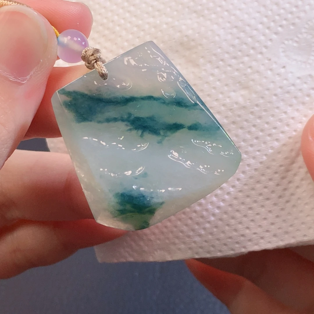 翡翠未镶嵌吊坠(不含链)1832