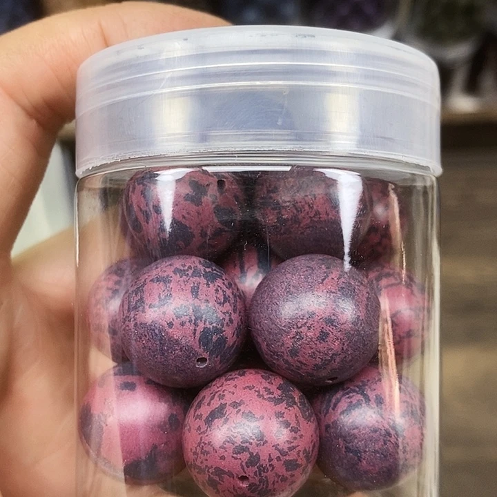 苏合紫星1.8天然合香珠到手18颗微瑕