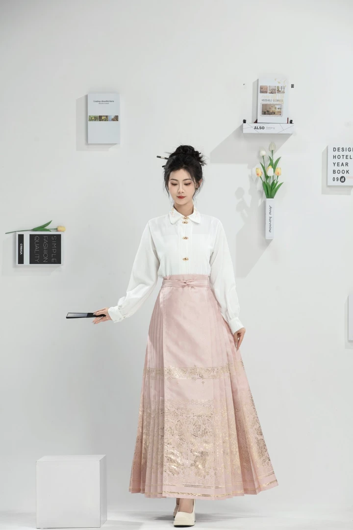 马面裙织金妆花新款日常通勤百搭汉服女2025秋冬中国风重工大摆