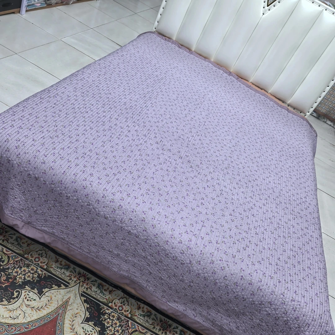 莫小柔宽边床盖《紫色物语》2米✕2.3米