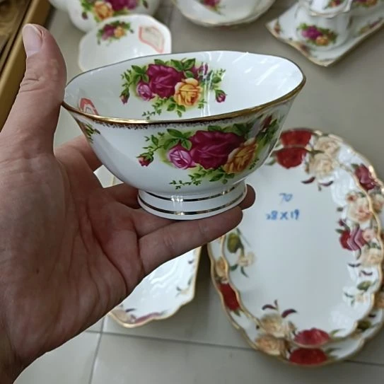 Q***Q红拍4.5花边高足碗