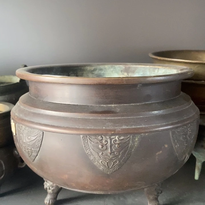 手工艺品琉璃铜香炉