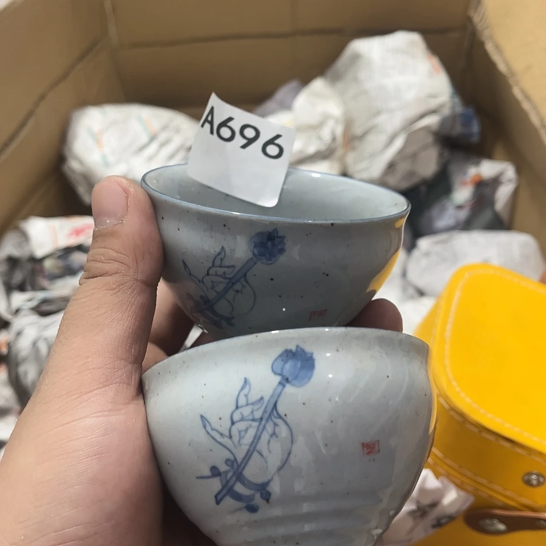 瓷片茶摆件工艺品摆件666