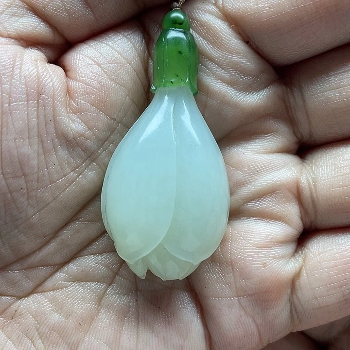 和田玉未镶嵌吊坠(不含链)秘*长