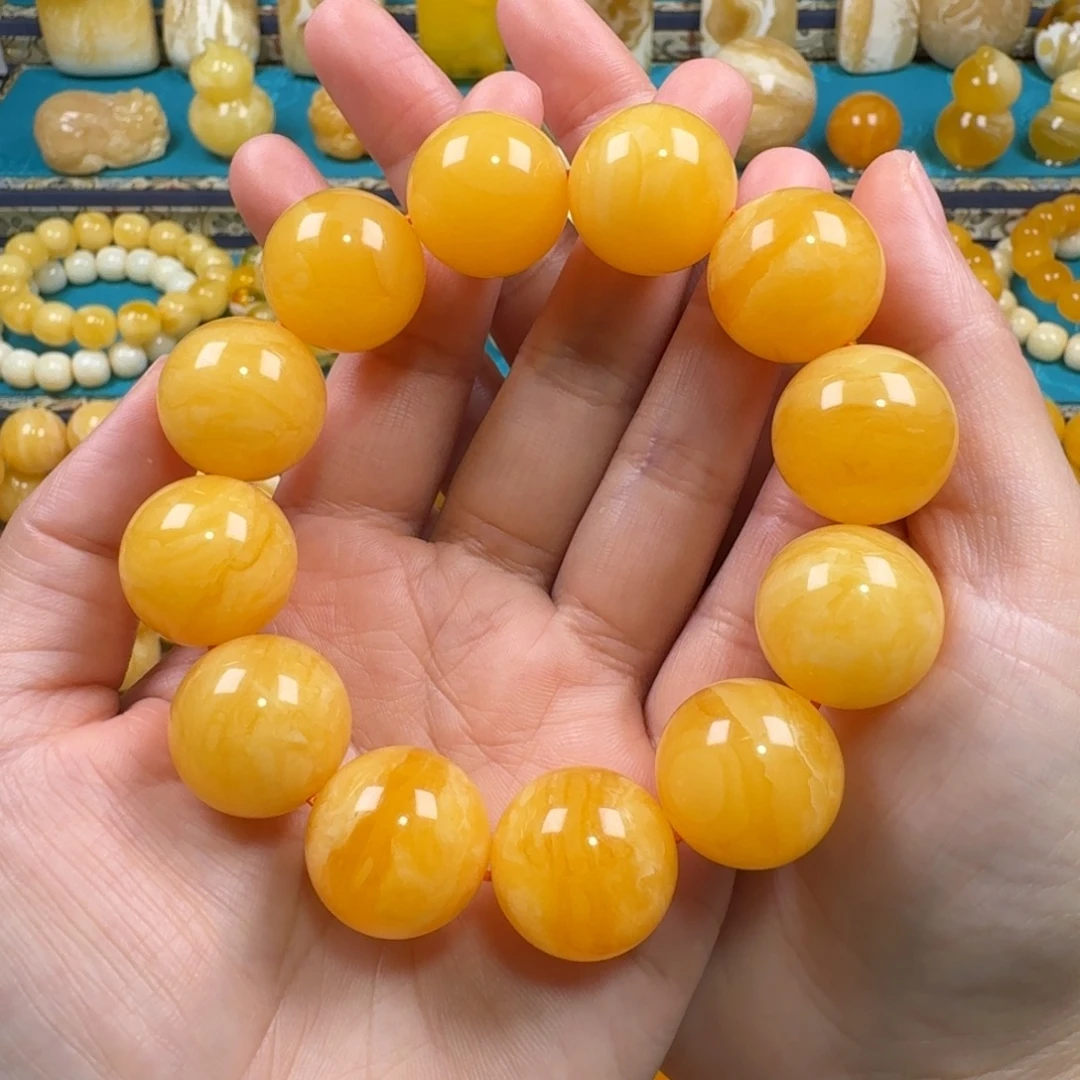 琥珀未镶嵌手链同料