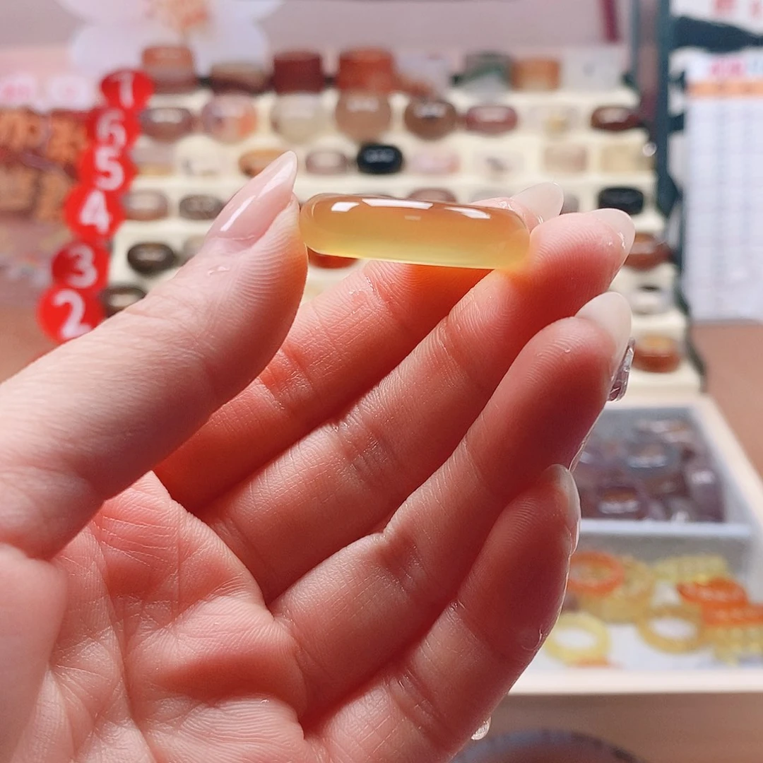 玛瑙/玉髓戒指未镶嵌斯****蛋